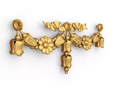 classic decorative swag onlay cnc 3d printing stl 08 3D print model