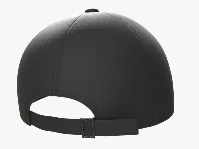 Baseball Cap Fabric Mockup Black 3D model