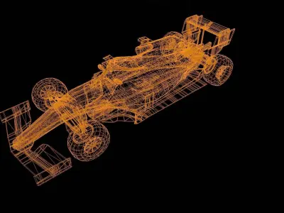 Formula 1 3D analysis template 3D model