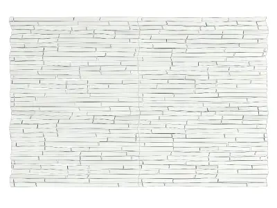 Wood Fragments Wall Panel 3D model