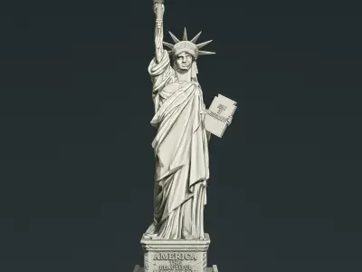 Statue of Liberty Anatomical Edition 3D print model