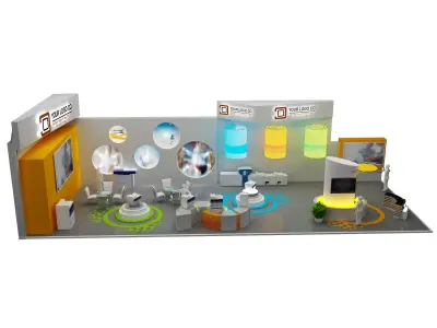  Booth Exhibition Stand a465e 3D model