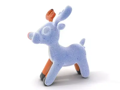 Rudolf Inflatable Reindeer model pack Low-poly 3D model