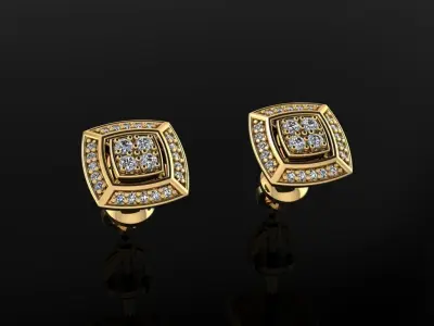 Earrings 23 3D print model