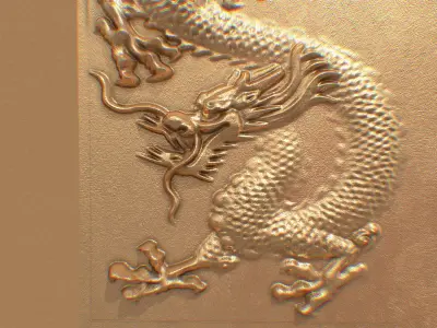DRAGON RELIEF - NO 5 3D model