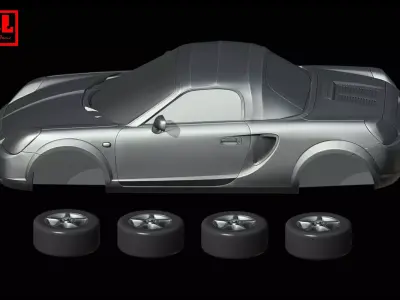 Toyota MR2 W30 Toyota MR-S Spyder Roadster 1999-2007 3D print model