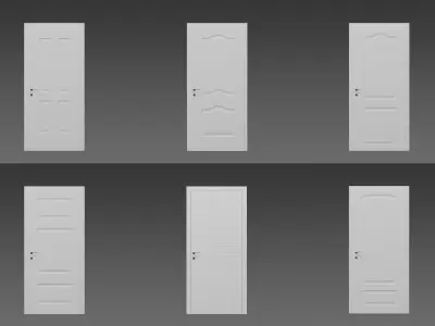 Interior Door Set 3D model