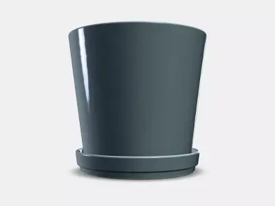 CITRUSFRUKT flower pot with saucer 3D model