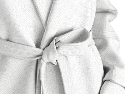 Bathrobe Mannequin Set 09 3D model