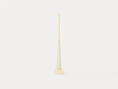 Gloria Candlestick Large - Brass Low-poly 3D model