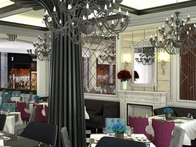 Classic Cuisine Restaurant 3D model