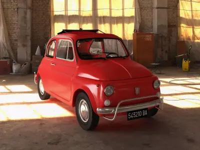 FIAT 500L 1968 3D model