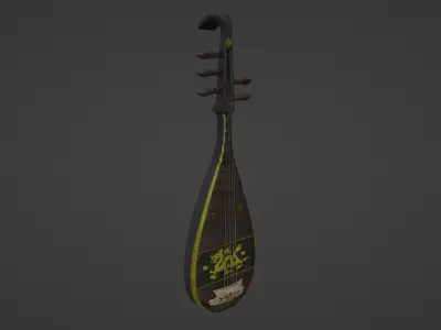 The Pipa  Low-poly 3D model