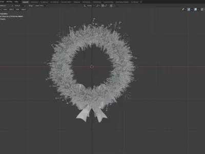 Christmas Wreath 3D model