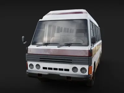 Mazda T3500 Bus Low-poly 3D model