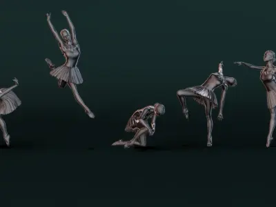 Ballerina Set04 3D model
