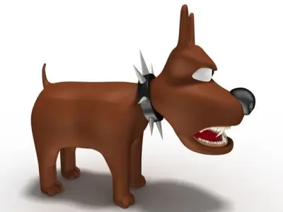 cartoon dog  3D model purchase