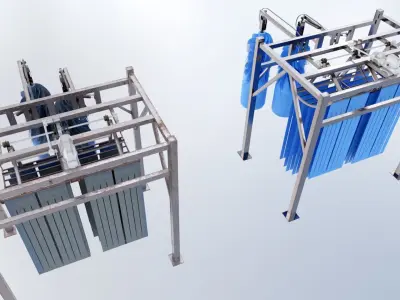 Car Wash Low-poly 3D model