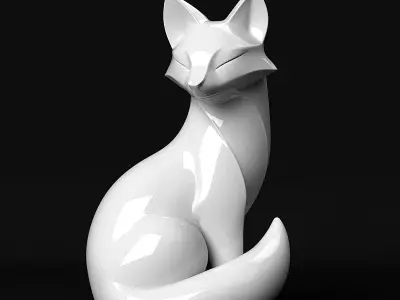 Fox Sculpture 3D print model