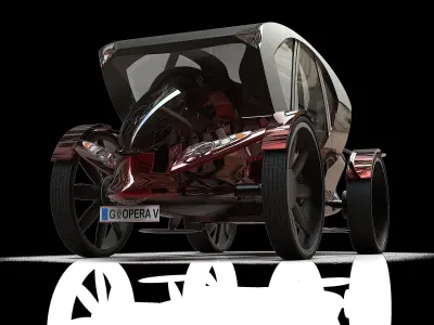 Opera V - A parody for the Fiaker in Vienna 3D model