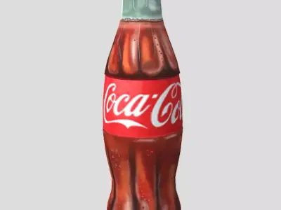 3D Coca Cola Stylized Low-poly 3D model