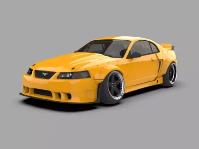 Ford Mustang SVT Cobra High Performance Muscle Car 3D model