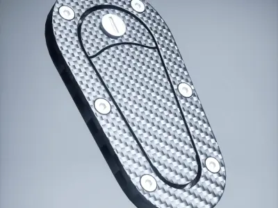 AeroCatch Bonnet Pins Low-poly 3D model