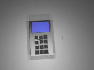 Safe mit Pin-Pad 3D model