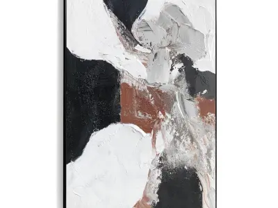 Plaster Two Photo Frame 500 Low-poly 3D model