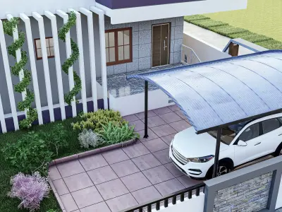 EXTERIOR HOUSE SCENE 3D model