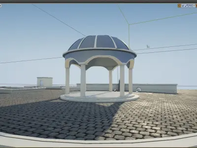 park low poly ready to unreal enginer Low-poly 3D model