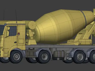 Generic Cement Mixer Truck 3D model