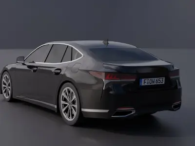 Generic Luxury Sedan 2 Low-poly 3D model