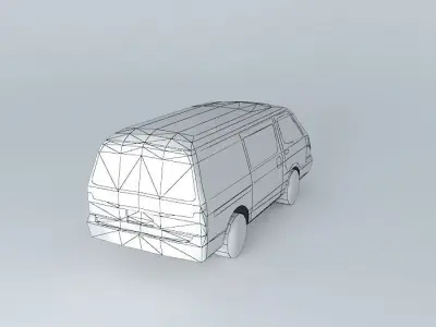 Toyota Hiace at Tokyo, Japan Free 3D model