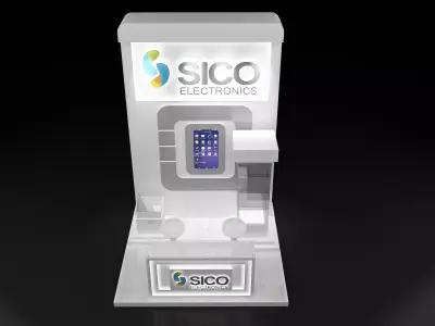  Booth Exhibition Stand a303bc 3D model