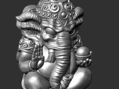 ganesha statue of god 3D print model