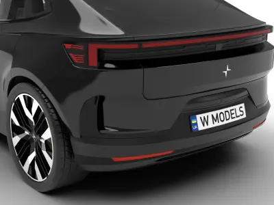 Polestar 4 2024 3d model  3D model purchase