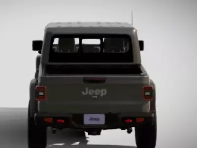 2020 Jeep Gladiator Low-poly 3D model