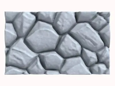 Dense Dolomite Wall Environment 3D model