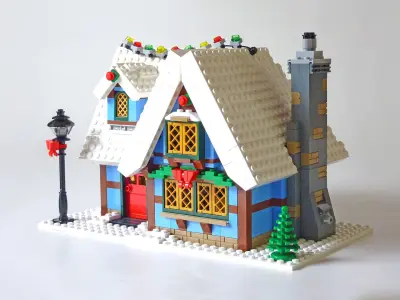 TwindBricks3D - 10229 Winter Village Cottage 3D print model