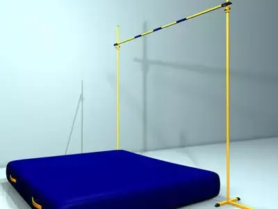 high jump 01 3D model