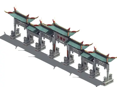 gAME Yunyun Xuan - Martial Arts - Gate 32 3D model
