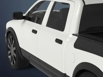 pickup truck 3D model by Deepocean