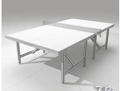 PING PONG TABLE BUTTERFLY FIXED 3D model
