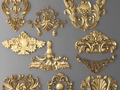 Ornament and Cartouches Collection Vol 01  47 Item 3D model