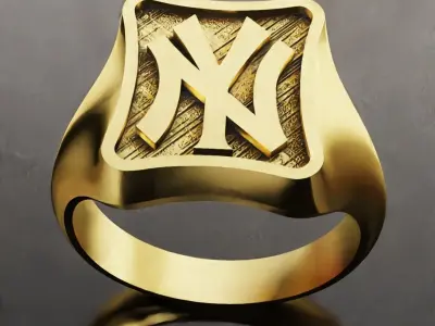 New York Yankees Baseball Fans Rings 3D Print Models 3D print model