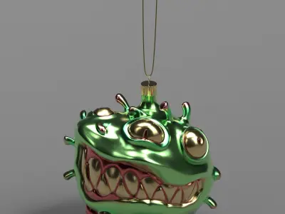 Christmas covid ball 3D model