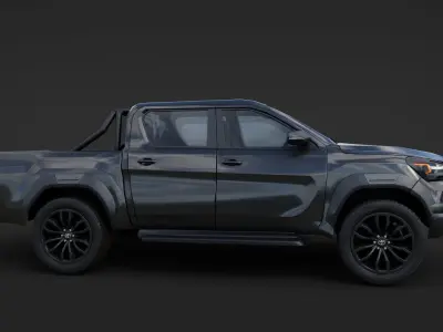 Toyota Hilux 2020  Low-poly 3D model