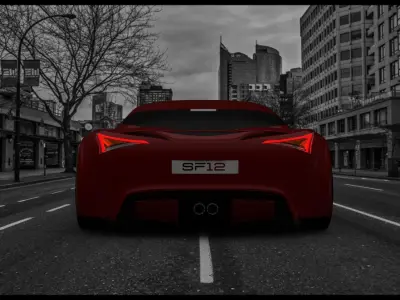 Super car Concept  3D model