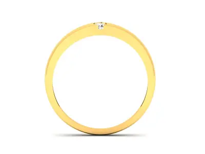 Band 3dm Render Details gold ring with diamond 3D print model